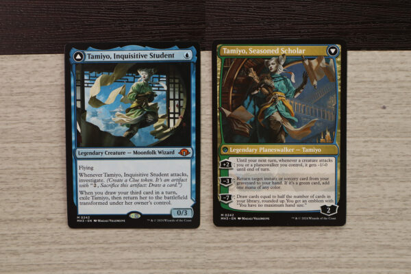 Tamiyo, Inquisitive Student / Tamiyo, Seasoned Scholar #242 Modern Horizons 3 (MH3) double hologram