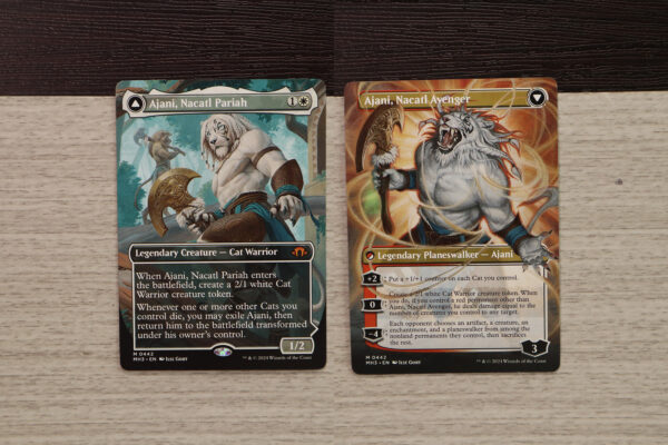 Ajani, Nacatl Pariah / Ajani, Nacatl Avenger #442 Modern Horizons 3 (MH3) double hologram