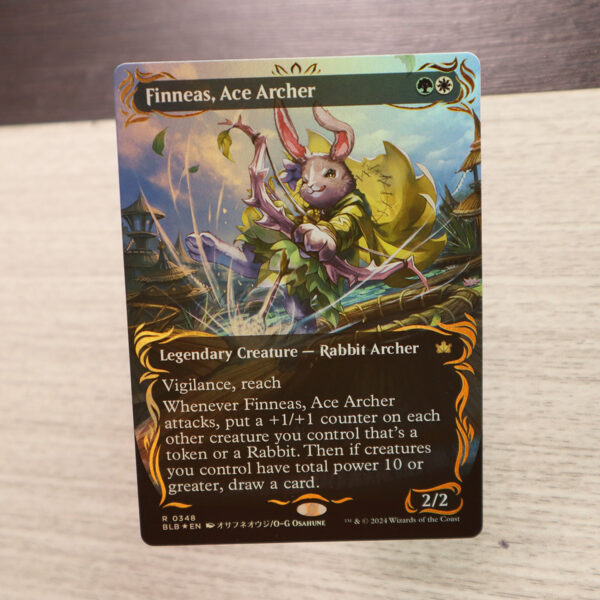 Finneas, Ace Archer #348 Bloomburrow (BLB) raised foil