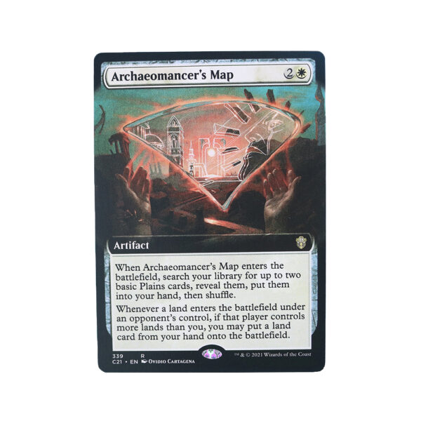 Archaeomancer's Map extended art Commander 2021 C21 hologram