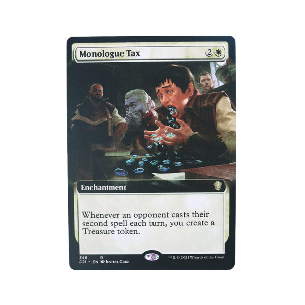 Monologue Tax extended art Commander 2021 C21 hologram