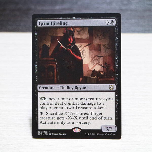 Grim Hireling Forgotten Realms Commander (AFC) hologram