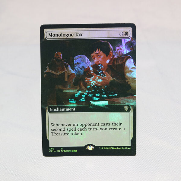 Monologue Tax extended art Commander 2021 C21 foil