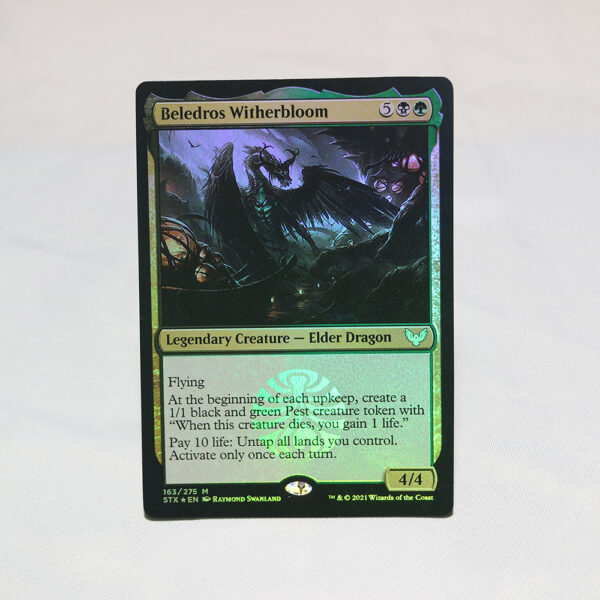 Beledros Witherbloom basic art STX Strixhaven: School of Mages foil