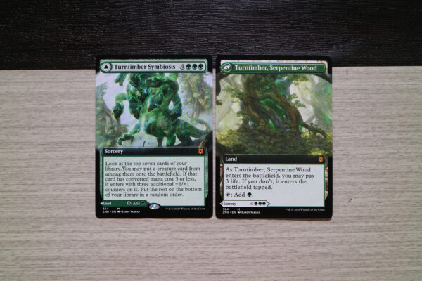 Turntimber Symbiosis extended art ZNR Zendikar Rising hologram