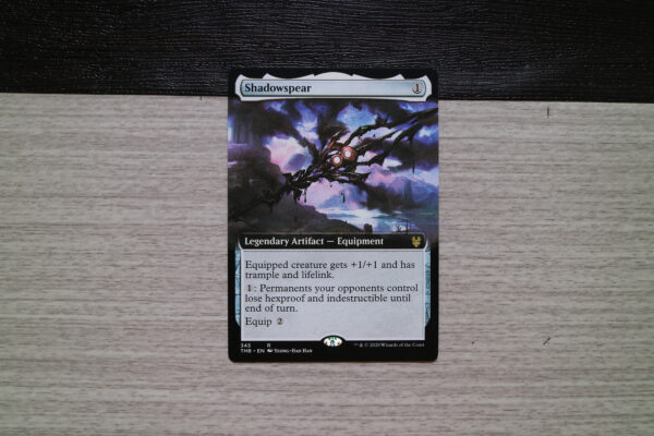 Shadowspear extended art THB Theros beyond death hologram