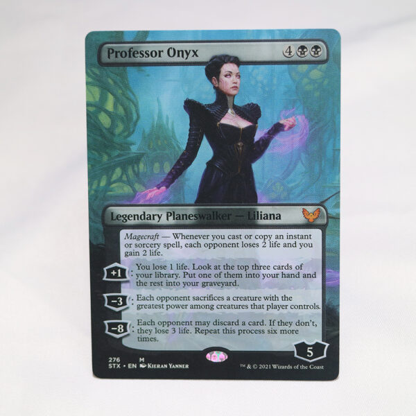 professor onyx extended art STX Strixhaven: School of Mages hologram