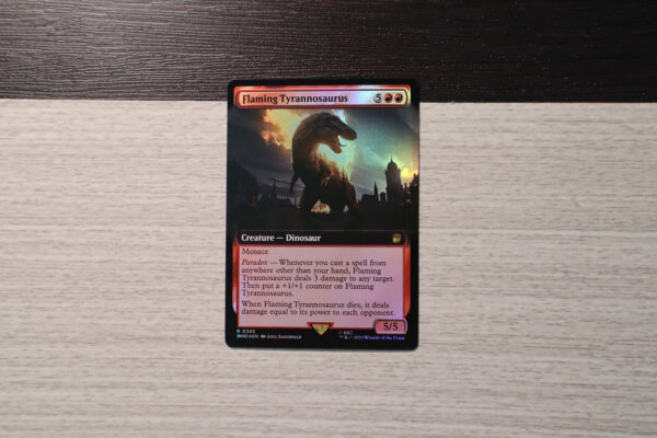 Flaming Tyrannosaurus #385 Doctor Who (WHO) foil