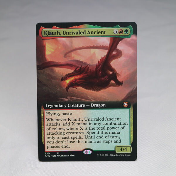 Klauth, Unrivaled Ancient extended art Forgotten Realms Commander (AFC) hologram