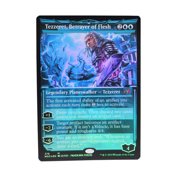 Tezzeret, Betrayer of Flesh #376 Kamigawa: Neon Dynasty (NEO) foil