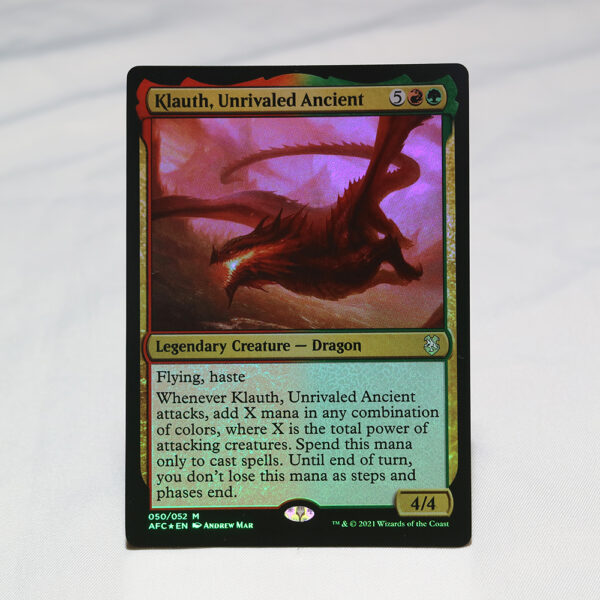 Klauth, Unrivaled Ancient Forgotten Realms Commander (AFC) foil