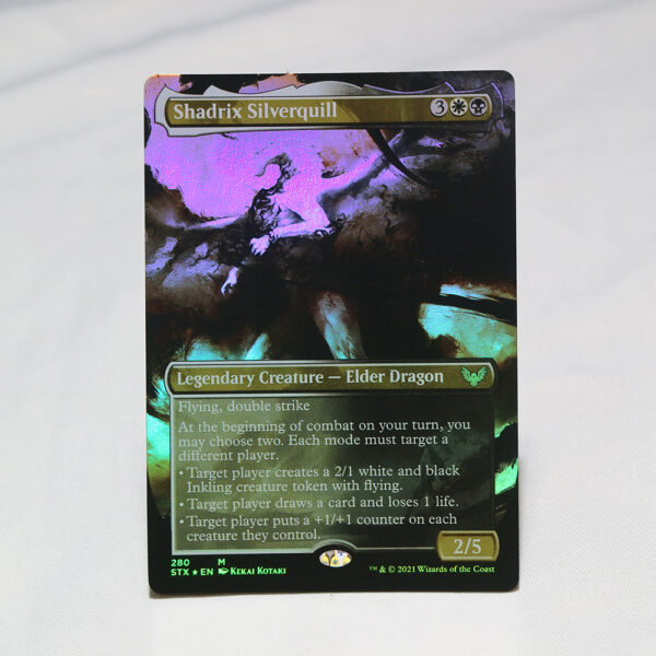 Shadrix Silverquill extended art STX Strixhaven: School of Mages foil