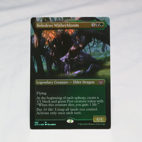 Beledros Witherbloom extended art STX Strixhaven: School of Mages foil