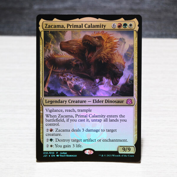 Zacama, Primal Calamity Judge Gift Cards 2021 PJ21 foil