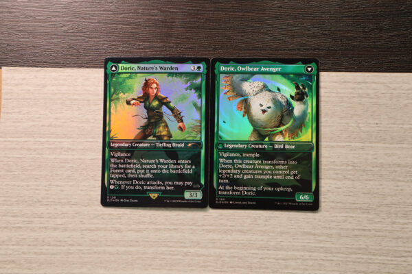 Doric, Nature's Warden & Doric, Owlbear Avenger #1241 Secret Lair Drop SLD double foil