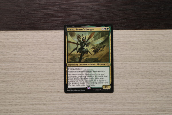 Amzu, Swarm's Hunger #24 Ravnica: Clue Edition (CLU) hologram