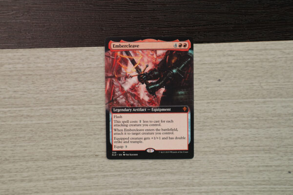 Embercleave (extended art) ELD Throne of Eldraine hologram