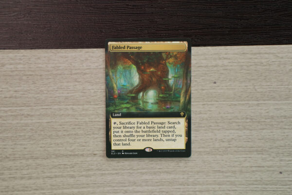 Fabled Passage (extended art) ELD Throne of Eldraine hologram