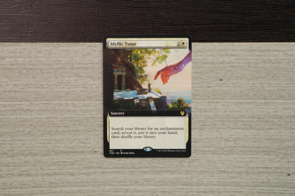 Idyllic Tutor extended art THB Theros beyond death hologram