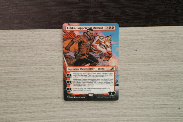 Lukka, Coppercoat Outcast Full Art Ikoria: Lair of Behemoths (IKO) hologram