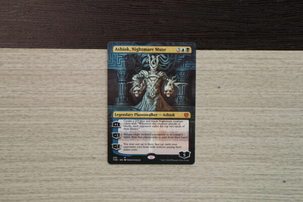 Ashiok, Nightmare Muse extended art THB Theros beyond death hologram