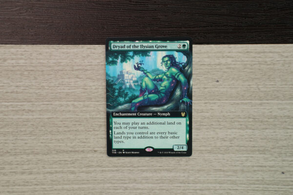 Dryad of the Ilysian Grove extended art THB Theros beyond death hologram