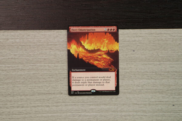 Fiery Emancipation extended art core set 2021 M21 hologram