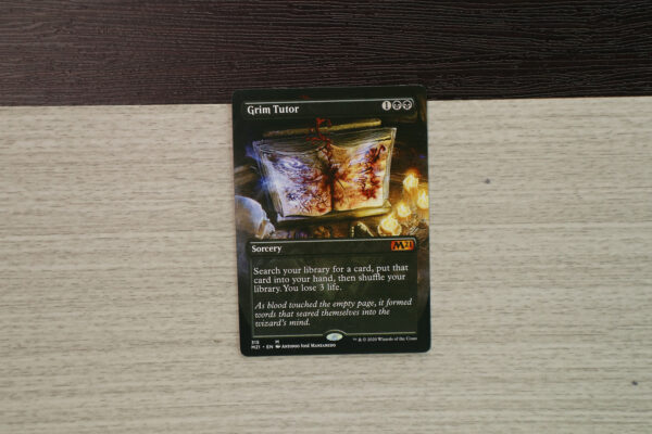 Grim Tutor extended art core set 2021 M21 hologram