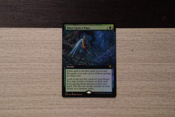 Once upon a Time (extended art) ELD Throne of Eldraine foil