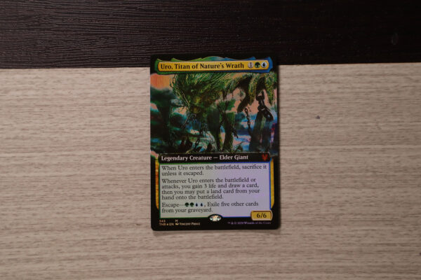 uro titan of nature's wrath extended art Theros Beyond Death (THB) foil