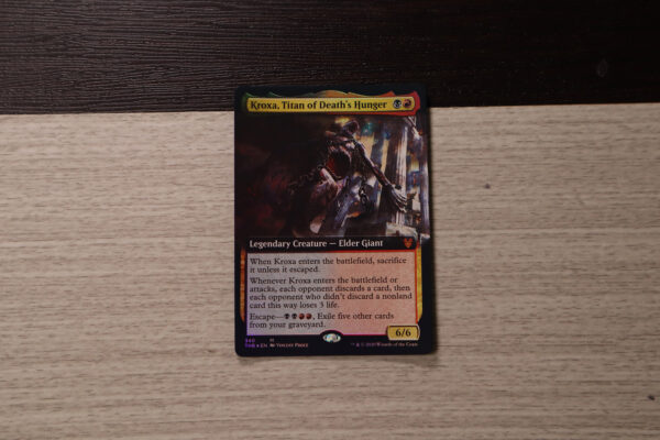 kroxa titan of death's hunger extended art Theros Beyond Death (THB) foil