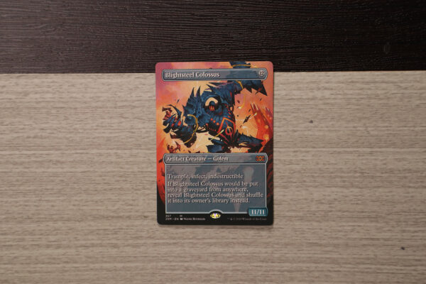 Blightsteel Colossus extended art 2XM Double Masters hologram