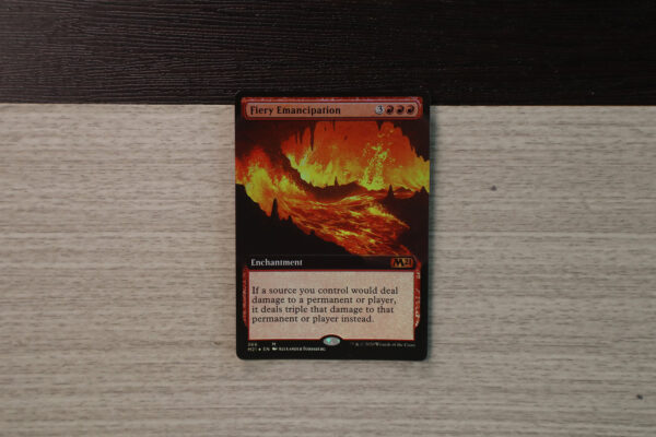 Fiery Emancipation extended art core set 2021 M21 foil