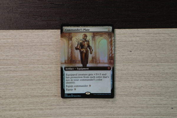 Commander's Plate extended art Commander Legends (CMR) foil