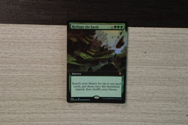 Reshape the Earth extended art Commander Legends (CMR) foil