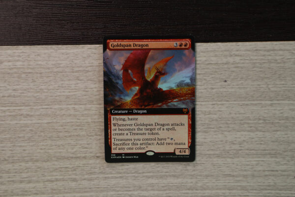 Goldspan Dragon extended art Kaldheim (KHM) foil