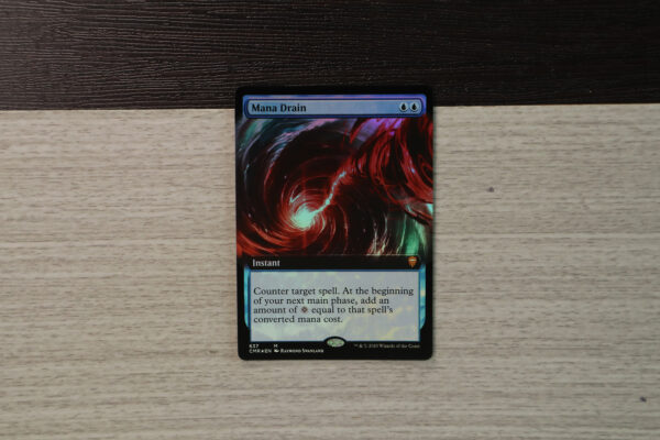 Mana Drain extended art Commander Legends (CMR) foil