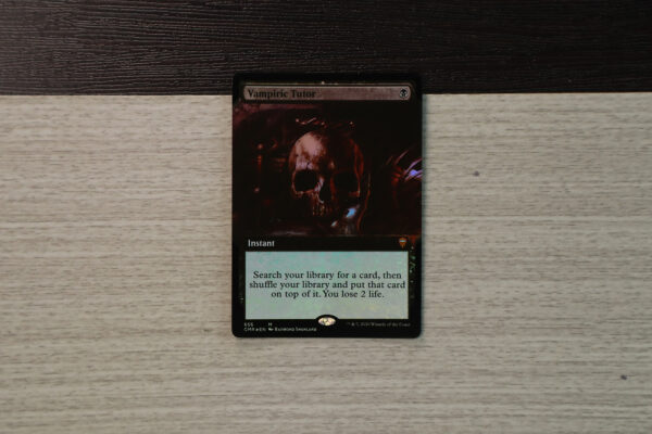 Vampiric Tutor extended art Commander Legends (CMR) foil