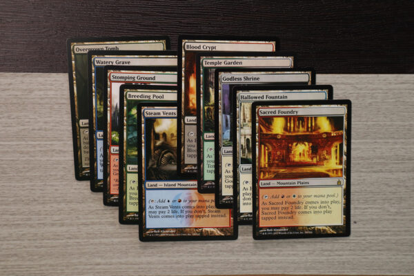 10 pieces per set shock lands fixed set mtg proxy magic the gathering tournament proxies GP FNM available